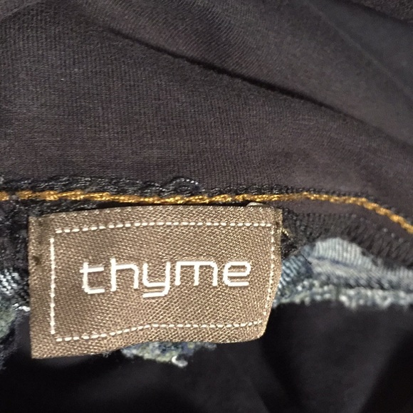 Thyme Maternity Casual Blue Denim Jean Skirt Size XL - Picture 11 of 12